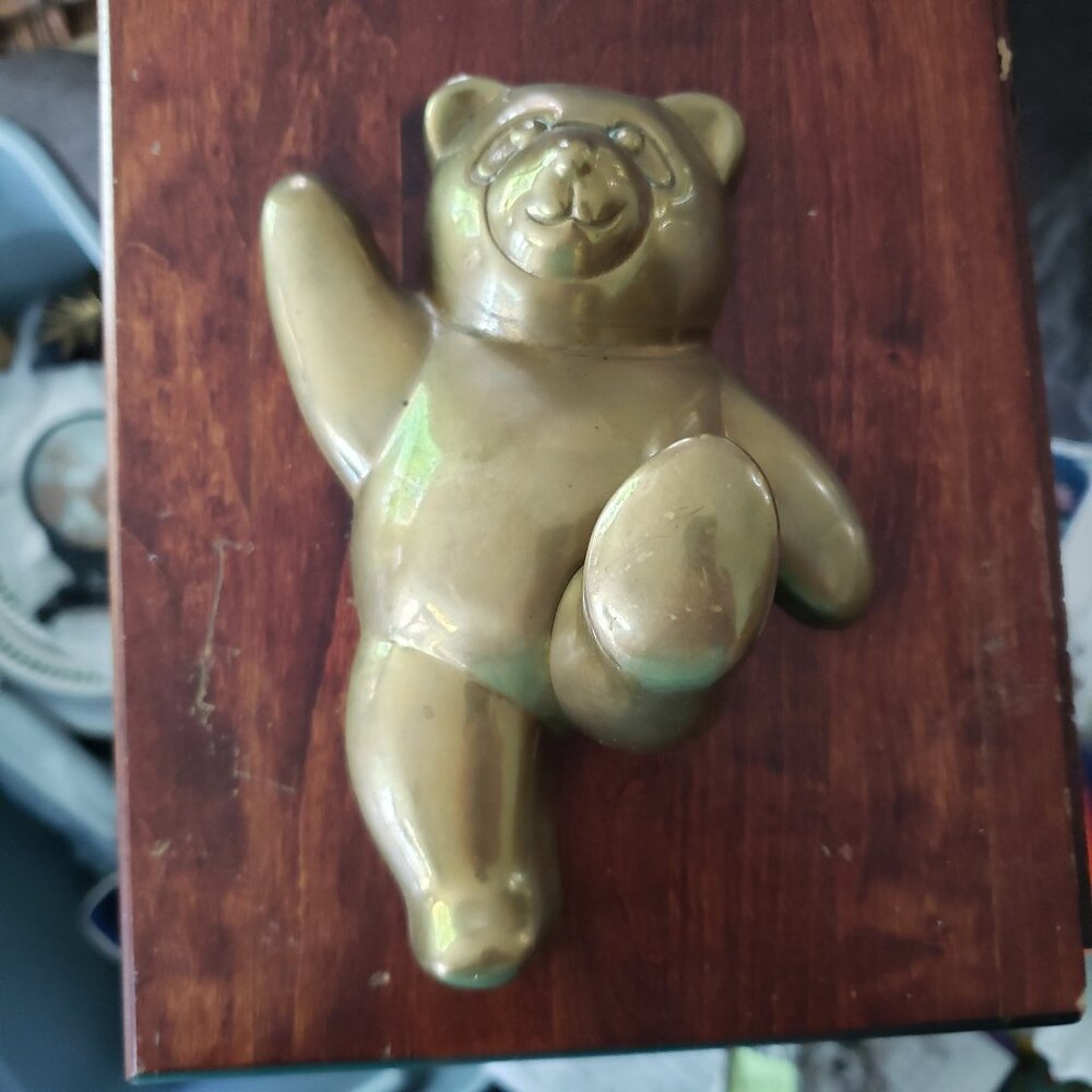 Vintage Brass Apron Hook